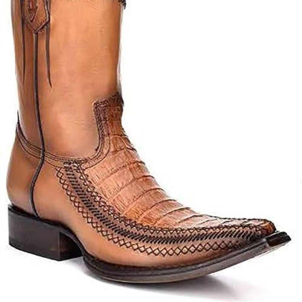 Cuadra Almond Crocodile Leather Men's boots 9.5 EE